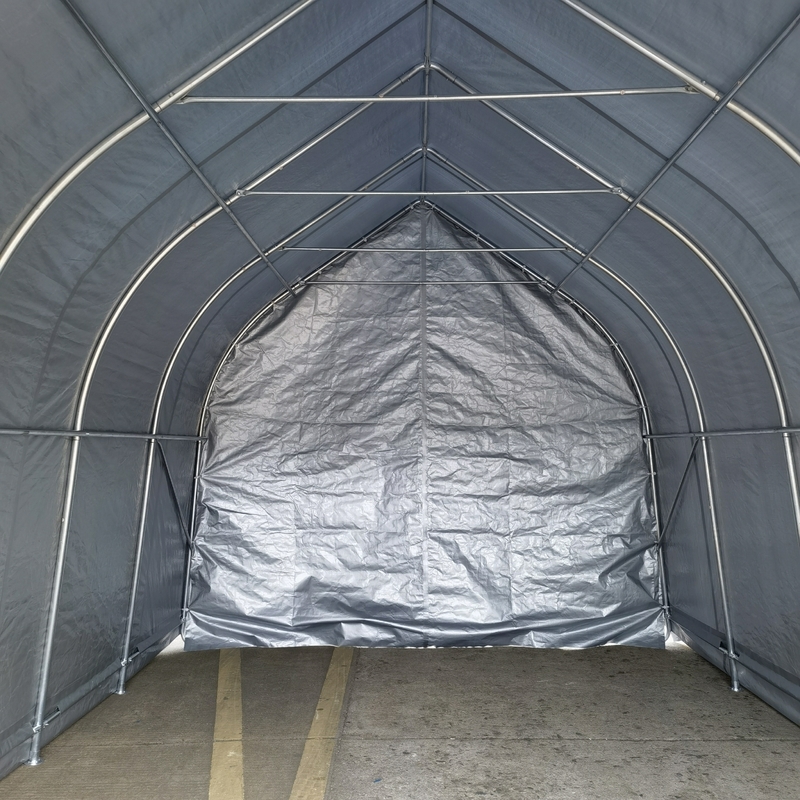 Draagbare autoverbergingsruimte Tuinopslag Schuur tent met afneembare zijkanten en deuren