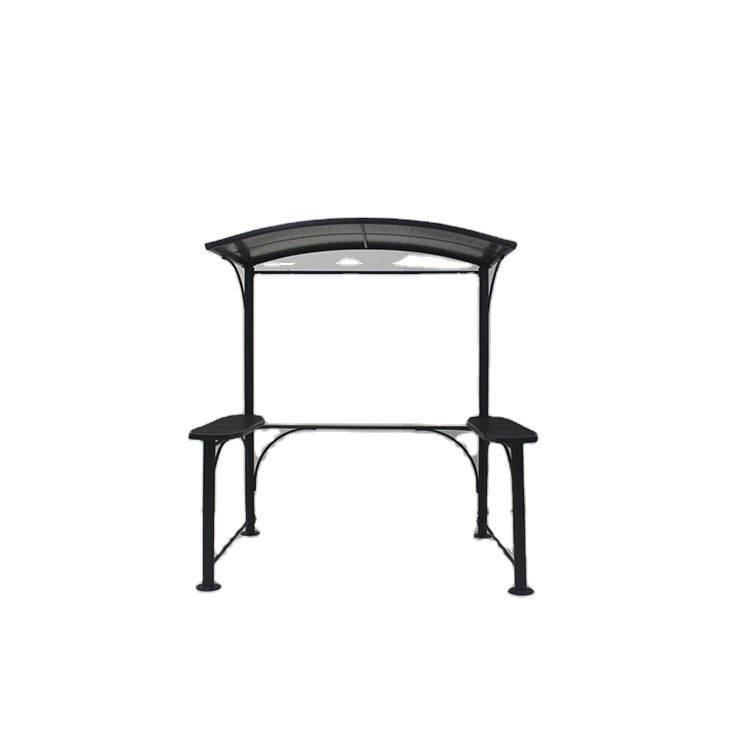 Aluminium en ijzer barbecue Gazebo 2.18*1.43*2.13-2.29M voor tuin Canopy Grill House