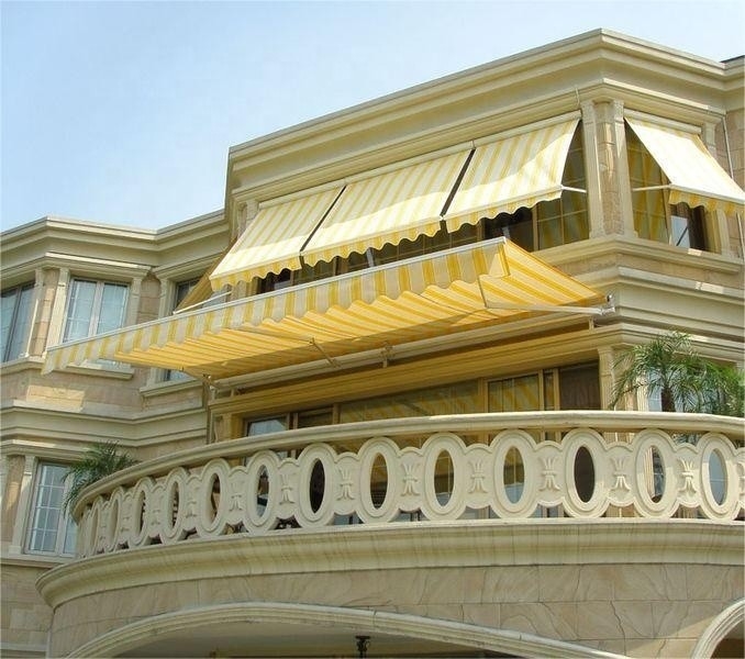 Buiten aangepast Kleur 5*3m Volledig open terugtrekbaar luifel voor terras Tuin Canopy Zonneschaduw Balkon