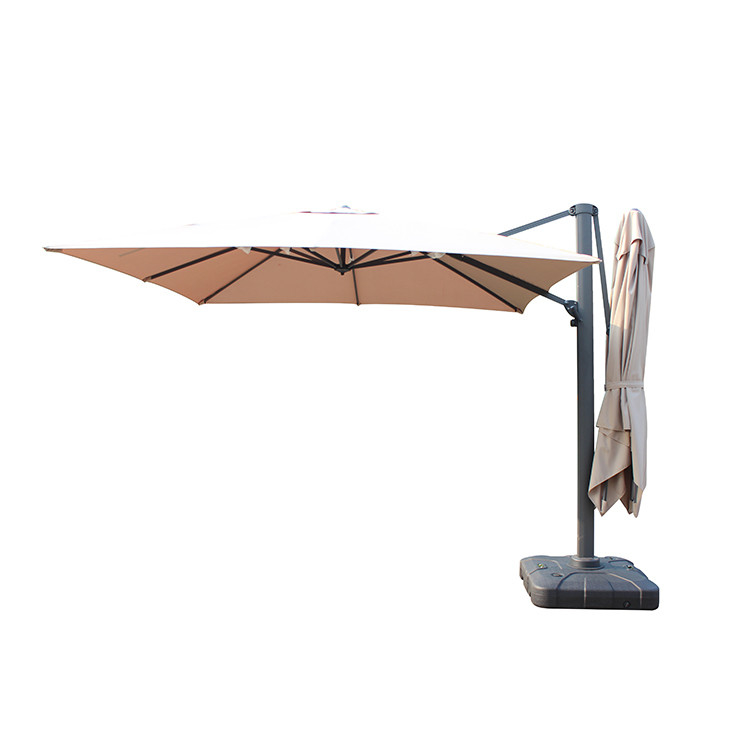 Handparaplu stijl dubbele luifel tuinparasol voor buitenmeubelen 3m Economisch ontwerp