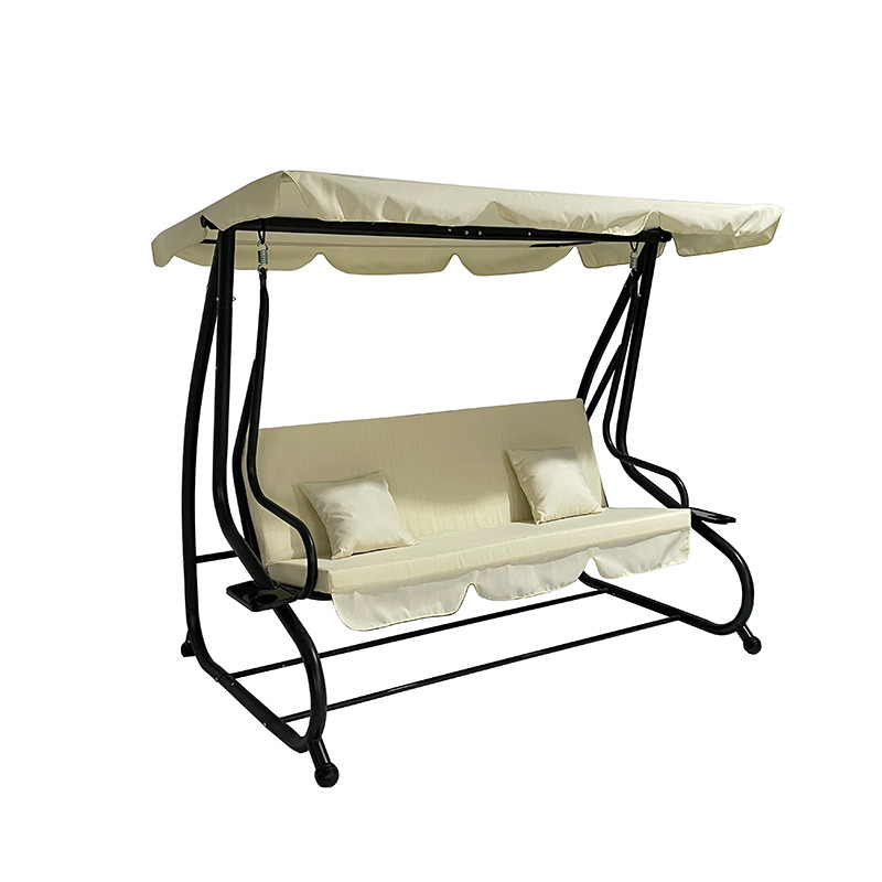Oxford Stoffen Kussen Buiten Tuin Hangende Schommelstoel met Multifunctioneel Canopy