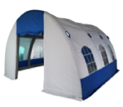 POLY Zeilmateriaal 6*6*3m Halfcirkelvormige boogopblaasbare paviljoen voor zakelijke evenementen