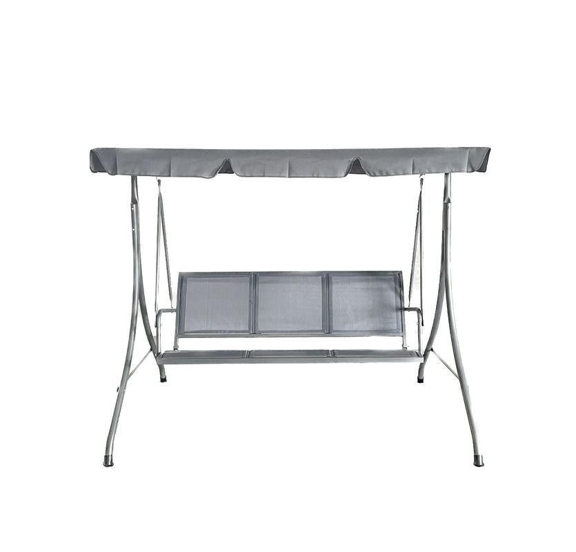Metalen dak buiten hangend schommelbed stoel voor 3 personen patio tuin