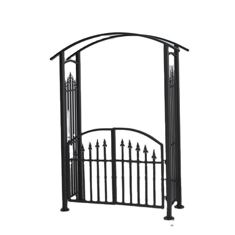 Aanpasbare metalen boog voor tuin- en patio-koepel in zwarte kleur