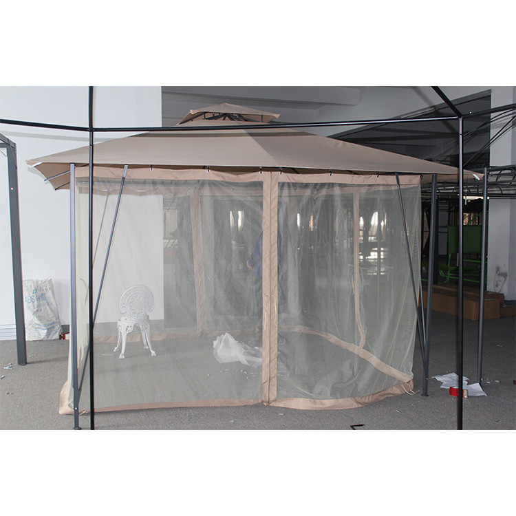 Buiten Tuin Zonnepaneel Aluminium Gazebo met opvouwbaar frame en 3.5*3.5*2.67M Grootte