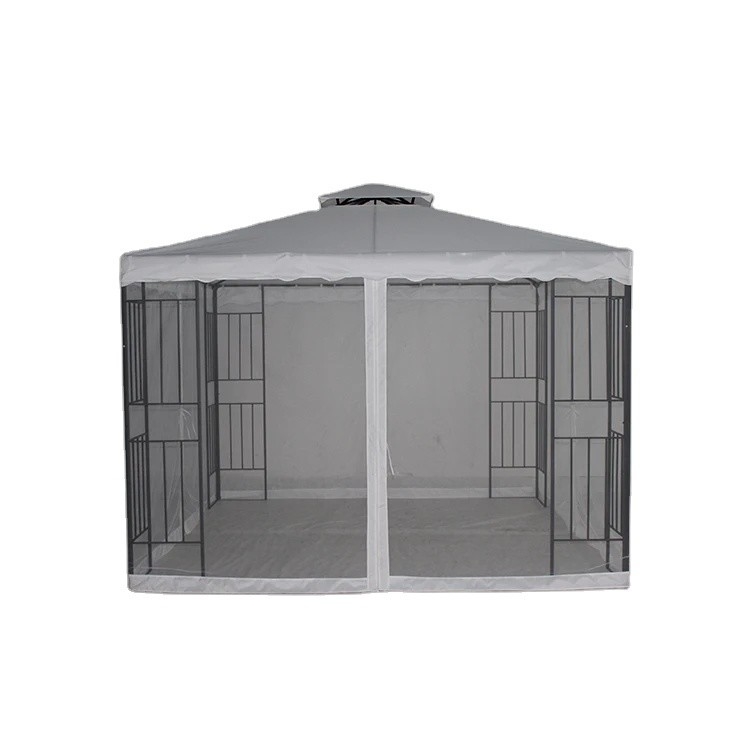 Buiten patio Hard Top tuin tent Gazebo met zijkanten staal materiaal en aanpasbaar