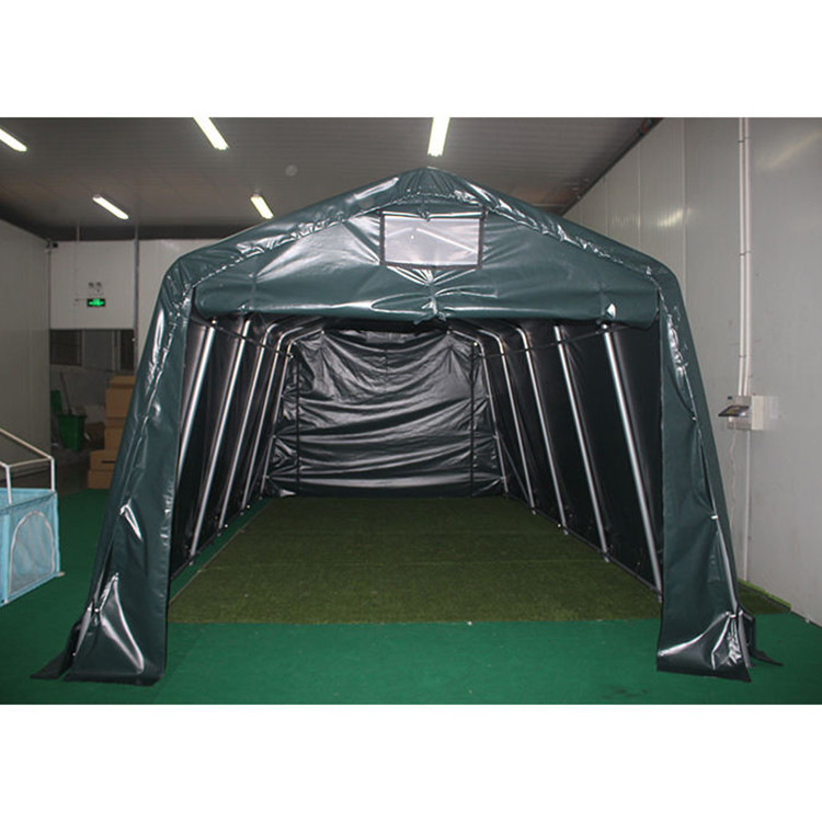 Niet-gecoat waterdicht pvc vouwbaar zwaar werk groot magazijn buitenopslag koepel carport