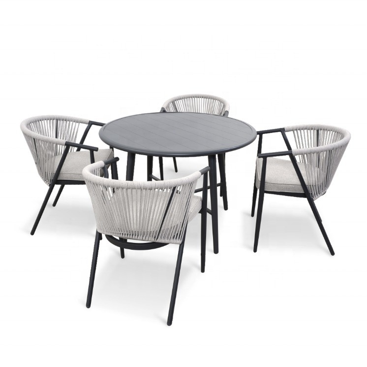 Woonkamer Aluminium Frame Outdoor Tuinmeubilair Rattan Sofa Set met Bistro Set