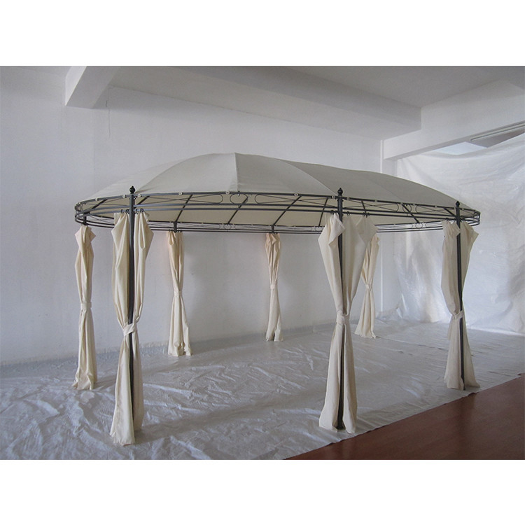Metal Type Steel Round Outdoor Patio Garden Canopy Party Gazebo met opvouwbaar frame