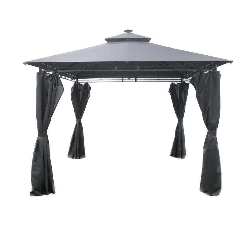 Stalen frame 3x3x2.7M Ronde buiten patio Canopy Party Gazebo Design voor tuin/buiten