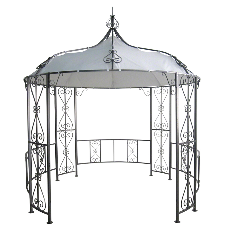 Polyesterstofmateriaal 3*2.9M Openwerk Patroon Spire High Energy Gazebo voor tuin