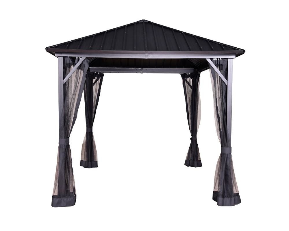 Robuuste 3*3*2.75m ijzeren plaat Gazebo voor Pergolas brug Duurzame kenmerken