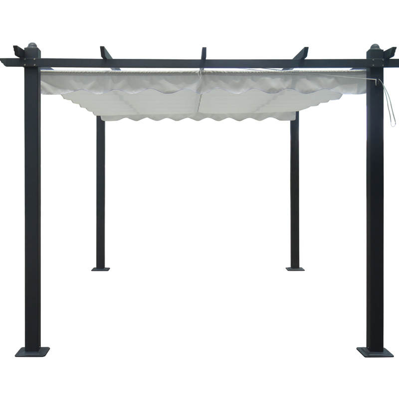 Op maat gemaakte 2.96X2.96X2.25M Tuin Gazebo met aluminium frame en verwijderbaar deksel